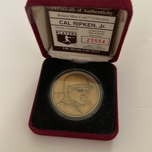 Sports lCal Ripken Jr. Baseball Legend Collectible Bronze Mint Coin - Picture 8 of 11